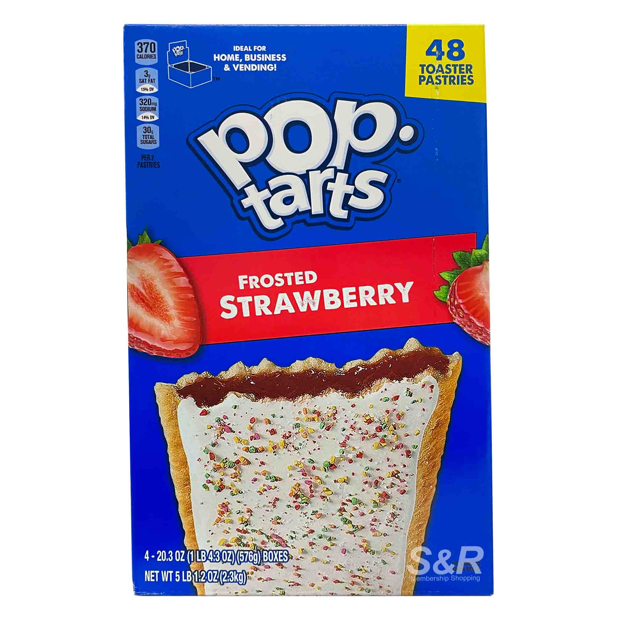 Kellogg's Pop-Tarts Frosted Strawberry Toaster Pastries (48g x 48pcs) Kellogg's Pop-Tarts Frosted Strawberry Toaster Pastries (48g x 48pcs)